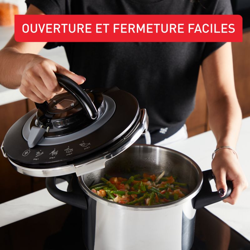 Clipso SEB Minut Eco, Cocotte-minute® 6L + Livre de recettes, Induction